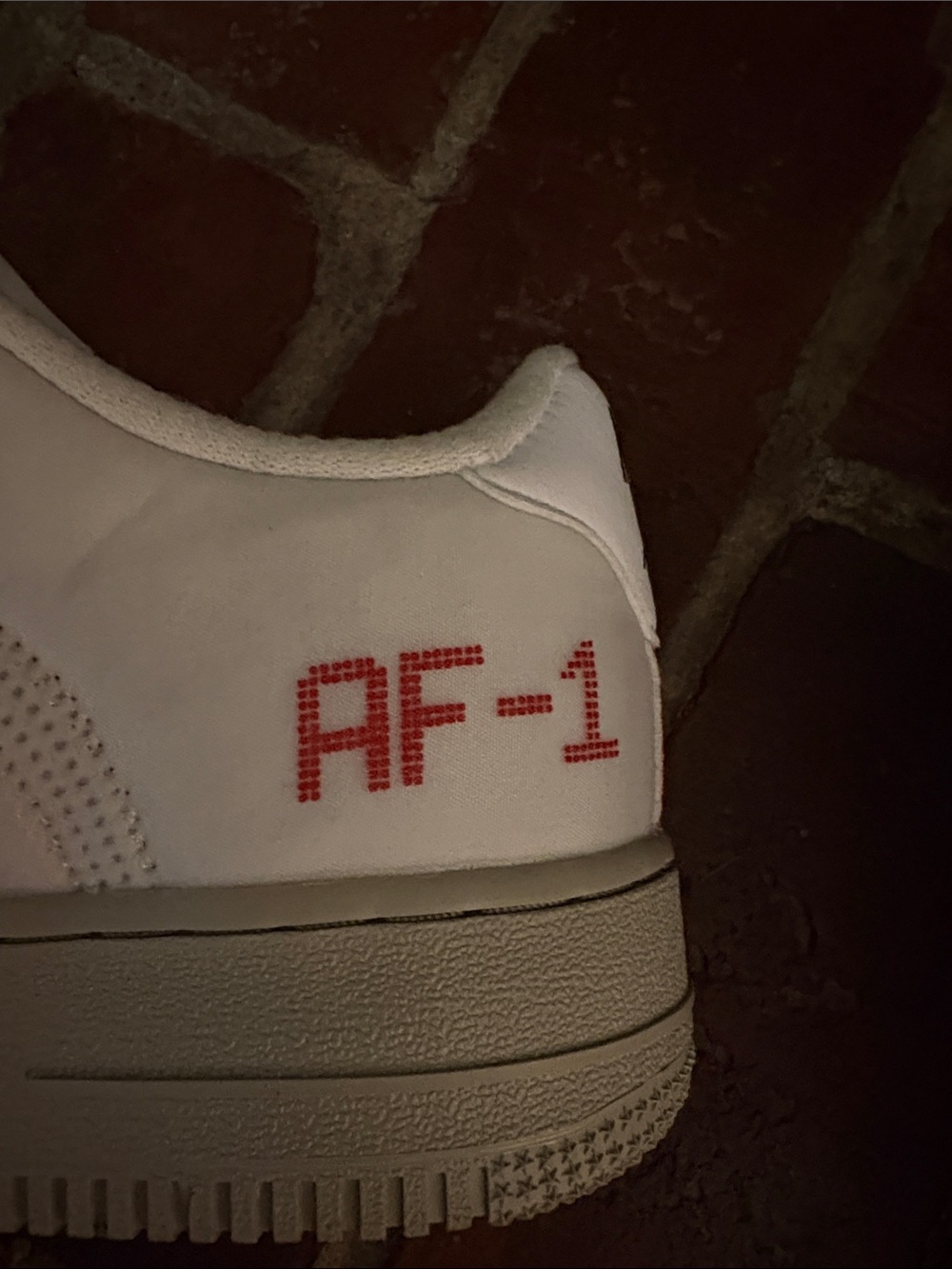 Nike Men’s Air Force 1 Low — Red, White & Gray - Picture 6 of 9